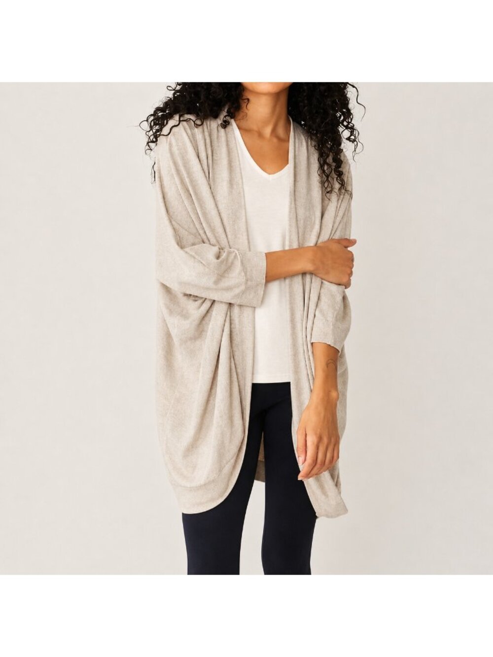 NEW Marallis Beige Cocoon Cardigan - XL